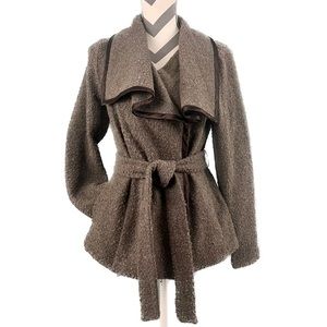 Gap Lightweight Wool-Blend Wrap Coat - Size S